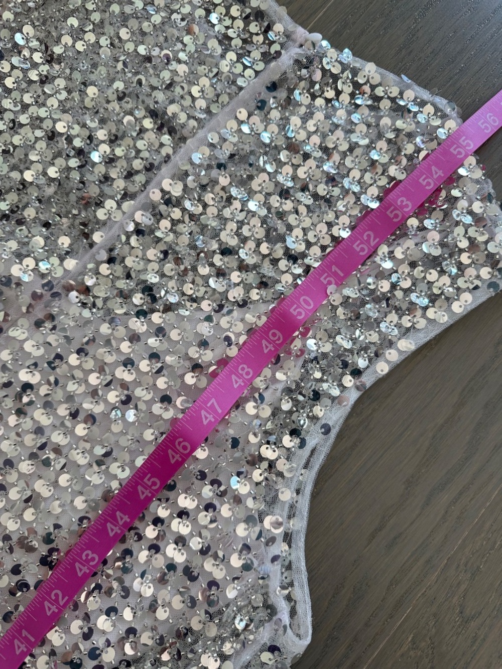 Shona Joy Silver Sequin Maxi Dress - Picture 9 of 9